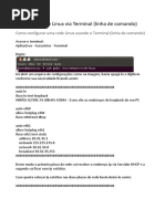 Configurar Rede Linux via Terminal