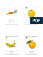 Tarjetas Frutas PDF
