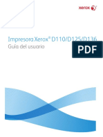 Manual Xerox d125 Español