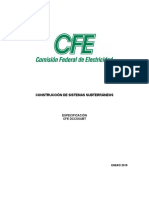 ESPECIFICACIÓN CFE DCCSSUBT:CONSTRUCCIÓN DE SISTEMAS SUBTERRÁNEOS.pdf