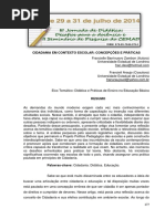Cidadania Em Contexto Escolar
