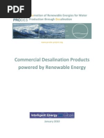 Commercial Desalination Products Powered by Renewable Energy