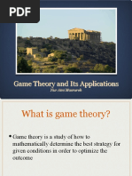 Game Theory and Its Applications