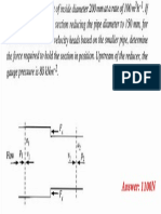 FLUID MECHANICS - Force on a Pipe Reducer