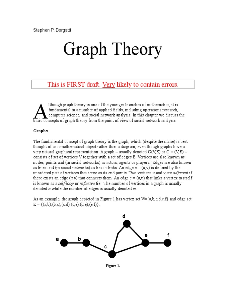 Introduction to Graph Theory Concepts | PDF | Vertex (Graph Theory ...