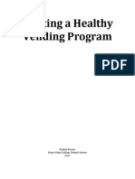 Healthy Vending Program Booklet - Revised