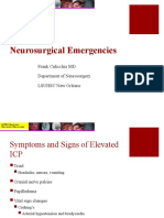 Neurosurgical Emergencies: Frank Culicchia MD Department of Neurosurgery LSUHSC New Orleans