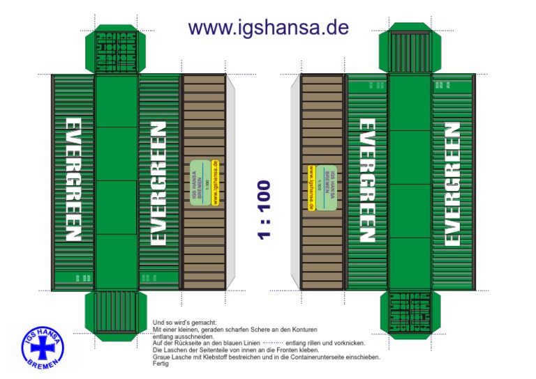 Evergreen Container Specifications | PDF