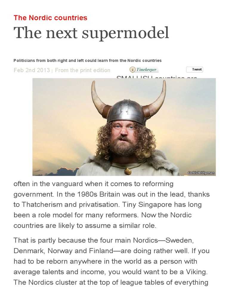 Learning from the Nordic Model | PDF | Sweden | Scandinavia
