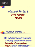 Michael Porter's: Five Forces Model