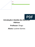 Introdução À Gestão Dos Recursos Hídricos