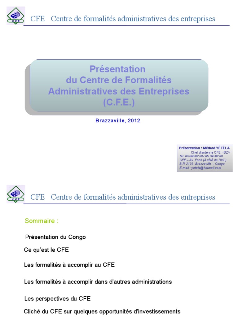 Centre De Formalite Des Entreprise – NZHGK