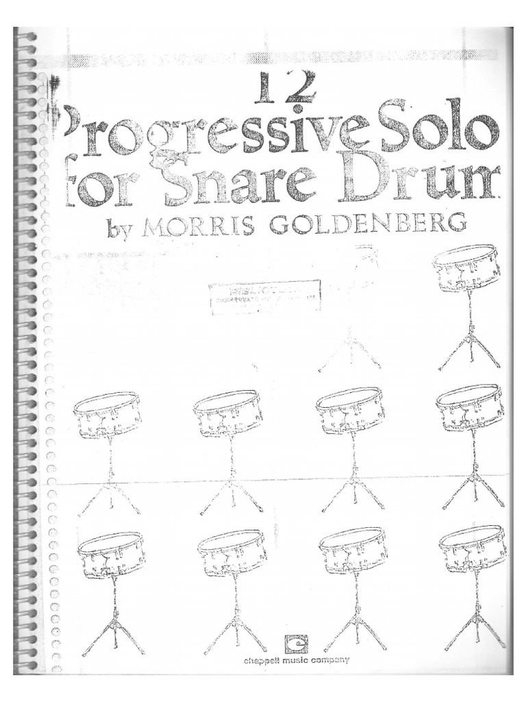 12 Progressive Solos For Snare Drum. Morris Goldenberg PDF