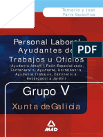 Ayudantes de Trabajos U Oficios - Grupo v. Temario Y Test.e-Book.