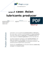Case - Bain Case - Asian Lubricants Producer