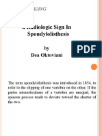 A Radiologic Sign in Spondylolisthesis: Journal Reading