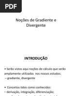 Nocoes de Gradiente e Divergente