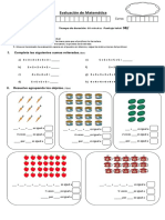 Evaluacion Sumas Reiteradas Tercero Basico