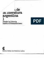 Literatura Argentina, Historia de Tomo 1 - Parte 1 - CEAL PDF