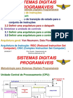 Metodologia para Sistemas Digitais Programáveis: 1) Definir o Conjunto de Instruções