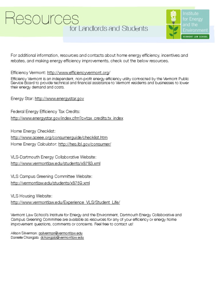 Energy Efficiency Resources for Students | PDF | Efficient Energy Use ...