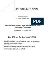 Kodifikasi Dokumen Spmi - Ok