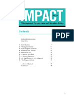 Impact: Philosophical Perspectives On Education Policy
