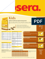Josera Kids Dog Food Data Sheet