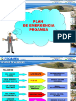 Plan de emergencia Proamsa alarmas