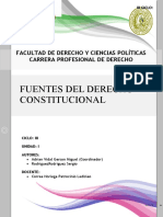 Fuentes del Derecho Constitucional