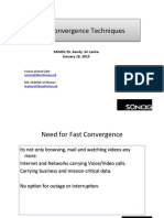 Fast Convergence Techniques Sanog25