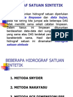 Hidrograf satuan sintetik