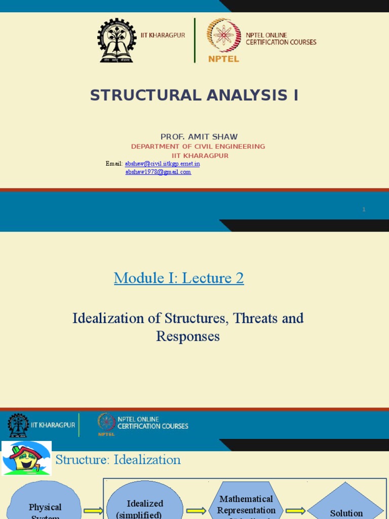 Lecture 2 Structure Analysis 1 Pdf Structural Analysis Truss