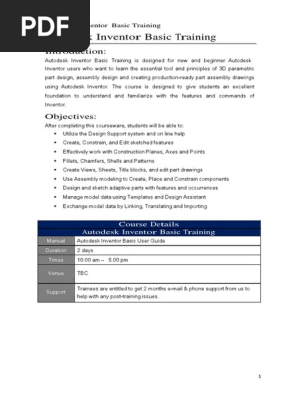 Create A User Manual Autodesk Inventor