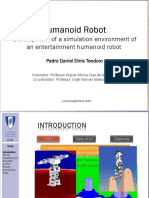 Humanoid Robot: Development of A Simulation Environment of An Entertainment Humanoid Robot