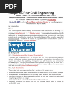 Sample CDR Report | PDF
