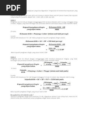 Cara Nak Buat Kiraan Aircond Pdf