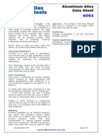 Atlas Aluminium Datasheet 6063 Rev Oct 2013 PDF