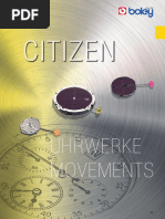 Citizen Uhrwerke Movements