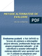 Metode Alternative de Evaluare