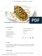 Avokádós-csirkés Hamburgerpogácsa Recept _ APRÓSÉF