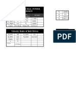 Velocity Ratio of Belt Drives Belt Sag: Condition For Max. Power Transmission