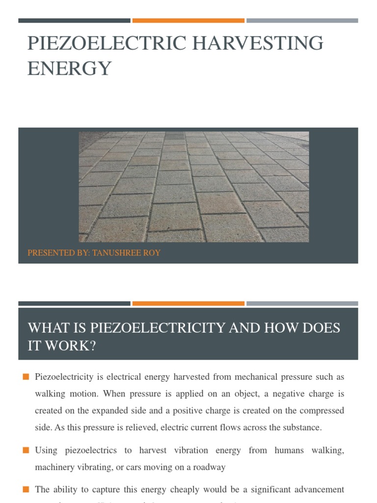 Piezoelectric Energy Harvesting Explained | PDF | Piezoelectricity ...