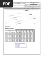 Crane Support Reaction - In Out of Service Load