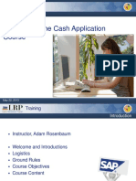 Welcome To The Cash Application Course: Training