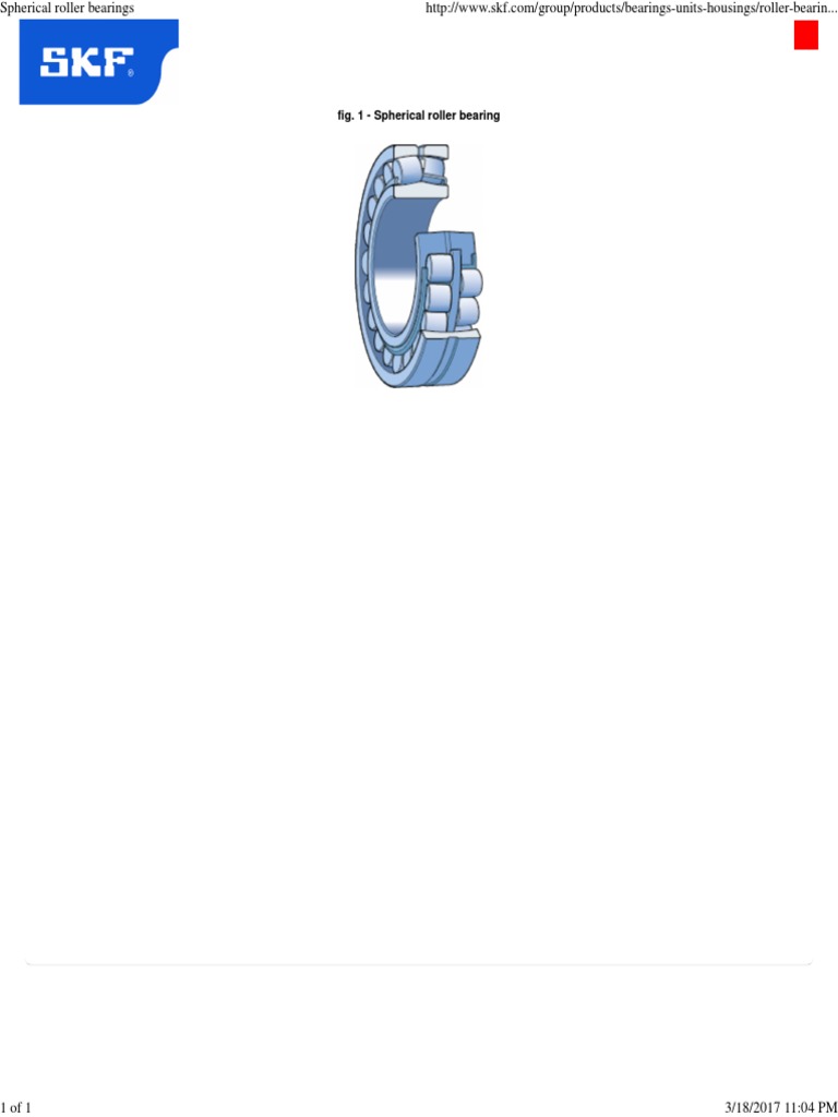Fig. 1 Spherical Roller Bearing PDF