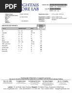 Hematology Report:: Lahore: 10 Jail Road, Main Gulberg - Karachi: Al Khaleej Plaza, Shaheed-e-Millat Road