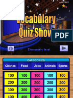 Vocabulary Quiz Show PPT