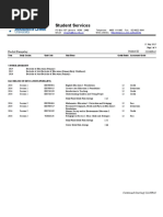 Unofficial Academic Transcript