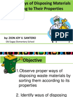 Science Lesson 7 - Ways of Disposing Materials - ZION